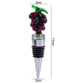 1pc Crystal Grape Bunch Wine Bottle Stopper Wine Storage Twist Cap Plug Reusable Vacuum Sealed Bottle Cap Champagne Stopper Wine Gifts Bar Tools