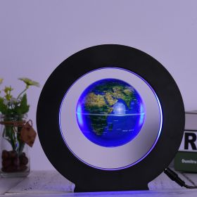 3.5 Inch Magnetic Levitation Floating Globe World Map Tellurion Anti Gravity with LED Light Round Shape Base for Home Office Desk Decoration Children