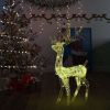 Acrylic Reindeer Christmas Decoration 140 LEDs 50.4" Warm White
