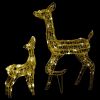 Acrylic Reindeer Family Christmas Decoration 160 LED Warm White