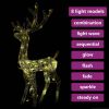 Acrylic Reindeer Christmas Decoration 140 LEDs 50.4" Warm White