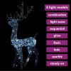 Acrylic Reindeer Christmas Decoration 140 LEDs 47.2" Cold White