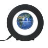 3.5 Inch Magnetic Levitation Floating Globe World Map Tellurion Anti Gravity with LED Light Round Shape Base for Home Office Desk Decoration Children
