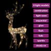 Acrylic Reindeer Christmas Decoration 140 LEDs 50.4" Colorful