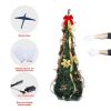 Christmas Tree,6Ft Prelit Christmas Tree with Lights,Artificial Xmas Tree with Led Lights Easy Assembly Foldable Stand