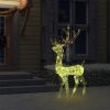 Acrylic Reindeer Christmas Decoration 140 LEDs 50.4" Warm White