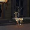Acrylic Reindeer Christmas Decoration 140 LEDs 50.4" Colorful
