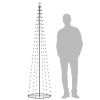 Christmas Cone Tree Colorful 136 LEDs Decoration 27.6"x94.5"