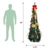 Christmas Tree,6Ft Prelit Christmas Tree with Lights,Artificial Xmas Tree with Led Lights Easy Assembly Foldable Stand