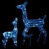 Acrylic Reindeer Family Christmas Decoration 160 LED Blue