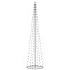 Christmas Cone Tree Colorful 136 LEDs Decoration 27.6"x94.5"