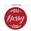 500 Pcs 6 Designs Christmas Stickers Holiday Decoration Stickers Gift Wrap Labels Stickers, 1 Roll Random Pattern
