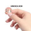 500 Pcs Pink Flowers Stickers Baking Label Stickers Roses Thank You Seals Wedding Christmas Gift Decoration Stickers, 1 Roll