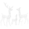 Acrylic Reindeer Family Christmas Decoration 300 LED Colorful