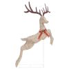 Flying Reindeer Christmas Decoration 120 LEDs Gold Warm White