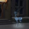 Acrylic Reindeer Christmas Decoration 140 LEDs 47.2" Cold White
