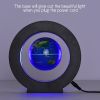 3.5 Inch Magnetic Levitation Floating Globe World Map Tellurion Anti Gravity with LED Light Round Shape Base for Home Office Desk Decoration Children