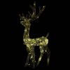 Acrylic Reindeer Christmas Decoration 140 LEDs 50.4" Warm White