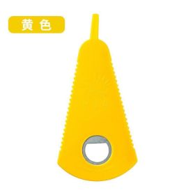 Can Opener Bottle Cap Fast Lid Opener Bottle Opener Multi-Purpose Bottle Opener Kitchen Gadgets Wine (Color: Yellow)
