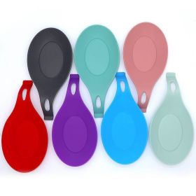 1Pc of Wood Handle Silicone kitchenware Health Kitchenware and kitchen Accessories (size: 1Pc Kitchen Mat(Random Color))