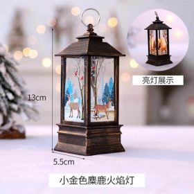 1pc Christmas Decorations For Home LED Santa Claus Tea Light Candles Christmas Tree Ornament (Color: Green)