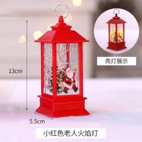 1pc Christmas Decorations For Home LED Santa Claus Tea Light Candles Christmas Tree Ornament (Color: Pink)