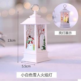 1pc Christmas Decorations For Home LED Santa Claus Tea Light Candles Christmas Tree Ornament (Color: Red)