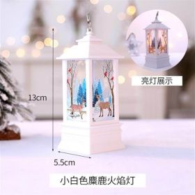 1pc Christmas Decorations For Home LED Santa Claus Tea Light Candles Christmas Tree Ornament (Color: White)