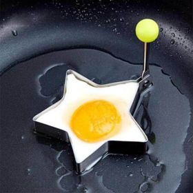 Stainless Steel Egg Mould Cooking Tools Bbq Kitchen Flower Shape Moulds Pancake Kitchen Tool (size: 1 Pcs Star)
