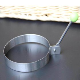 Stainless Steel Egg Mould Cooking Tools Bbq Kitchen Flower Shape Moulds Pancake Kitchen Tool (size: 1 Pcs Round)