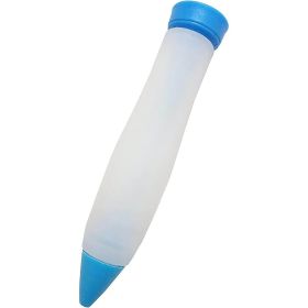 2022 Mold Cup Icing Piping Silicone Food Writing Pen Chocolate Cake Mold Cup Cookie Icing Piping DIY Doodle Pen Milking Grease Pen Kitchen Accessories (Color: Sky Blue, size: 1Pcs)