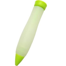 2022 Mold Cup Icing Piping Silicone Food Writing Pen Chocolate Cake Mold Cup Cookie Icing Piping DIY Doodle Pen Milking Grease Pen Kitchen Accessories (Color: Green, size: 1Pcs)