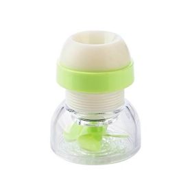 Faucet Filter Tip Anti-spill Shower Tap Water Filter Water Purifier Showerhead Filter Economizer (Color: Green)