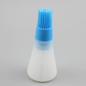 Fangyuan suckable oil control seasoning barbecue brush baking oil bottle squeeze oil brush (Color: Blue)