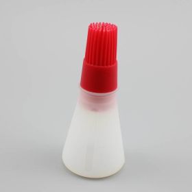 Fangyuan suckable oil control seasoning barbecue brush baking oil bottle squeeze oil brush (Color: Red)