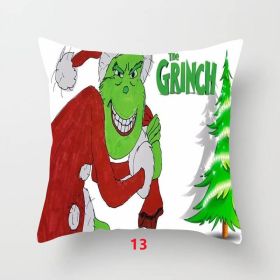 Decorative Cushion Cover Christmas Fun Pillow Cover Christmas Decoration Pillowcase Cushions (size: 13)