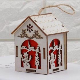 Christmas Santa Claus Led Vintage Christmas Decor Party Lantern Decor Hanging Light Flame Light (Color: As The Picture 2)