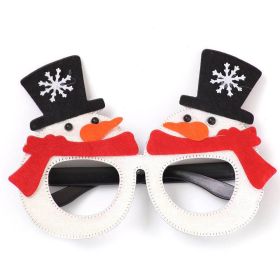 Christmas Decorations Adult Children Toys Santa Claus Snowman Antler Glasses Christmas Glasses (Color: As The Picture 3)