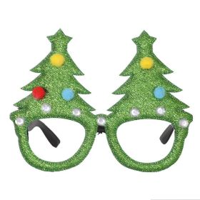 Christmas Decorations Adult Children Toys Santa Claus Snowman Antler Glasses Christmas Glasses (Color: As The Picture 1)