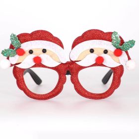 Christmas Decorations Adult Children Toys Santa Claus Snowman Antler Glasses Christmas Glasses (Color: As The Picture 2)