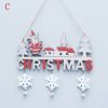 Christmas Santa Claus Door Wooden Hanging Pendant Merry Christmas Decoration For Home 2021 Xmas Navidad Noel Gifts New Year 2022