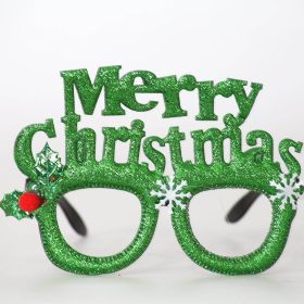 Christmas Decorations Adult Children Toys Santa Claus Snowman Antler Glasses Christmas Glasses (Color: As The Picture 8)