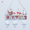 Christmas Santa Claus Door Wooden Hanging Pendant Merry Christmas Decoration For Home 2021 Xmas Navidad Noel Gifts New Year 2022