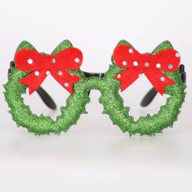 Christmas Decorations Adult Children Toys Santa Claus Snowman Antler Glasses Christmas Glasses (Color: As The Picture 7)