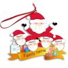 2020 Christmas tree ornaments Santa Claus snowman isolation survivor family pendant ornaments