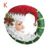 Christmas Tree Rotating Sculpture Train Decorations Paste Window Paste Stickers Christmas Decoration