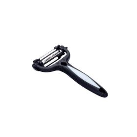 Kitchen Accessories Planer Multifunctional 360 Degree Rotary Potato Peeler Gadget 3 Blades (Color: Black)