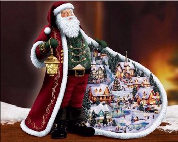 New 5D DIY Diamond Painting Father Christmas Embroidery Full Square Diamond Cross Stitch Rhinestone Mosaic Painting Home Decor Homejoy (size: 60X75)