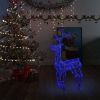Reindeer Christmas Decoration 90 LEDs 23.6"x6.3"x39.4" Acrylic