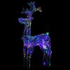 Reindeer Christmas Decoration 90 LEDs 23.6"x6.3"x39.4" Acrylic